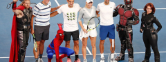 ‘Kids day’ na AO: Nole, Federer, Kirjos i superheroji (video)