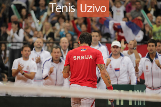 Janko Tipsarevic vs. Milos Raonic - Srbija-Kanada, 13 sep. 2013 - Dejvis Kup